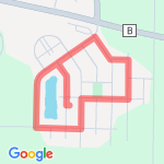 Subdivision and Pond route map