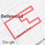 2-miles in Mom's Neighborhood route map