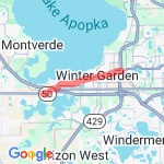 West Orange Trail 20K route route map