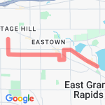 3.08 miles route map