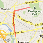 Trail to Cold Spring Park route map