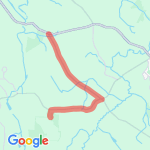 Ash Swamp Out and Back route map