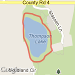 Thompson Lake Lap Run route map