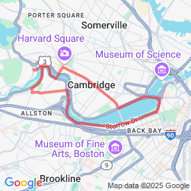 H&M - 14.68 Km route in Cambridge