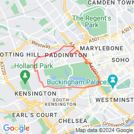 Hyde Park (Notting Hill Gate) - 10.00 Km route in London