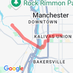 To the river walk route map