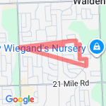 3.25 miles route map