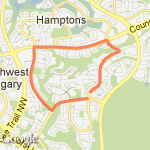 Calgary - Edgebrook Drive to Edgepark Blvd Loop route map