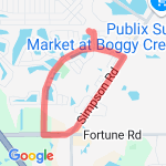 Mom and Dad's route map