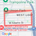 Greek Town 5k route map