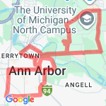 10 Mile Run route map