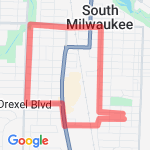 5k | SM 15th/Milw Ave Loop route map