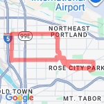 11.5 miles route map