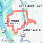 Johnson Creek route map