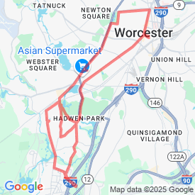 GORUCK WORCESTER - 23.06 Km route in Worcester MA