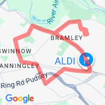 10K Practice route map