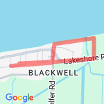 east to old lakeshore and back route map