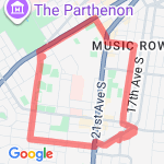 VU 3.5 mile loop route map