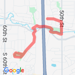 Route 4 mile route map