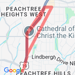 Peachtree BH route map