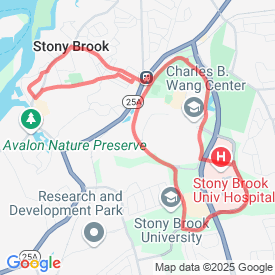 Better 7 - 10.75 Km route in Stony brook