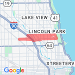 Lincoln park Zoo route map