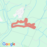 six mile run blue trail to red route map