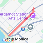 Broadway to beach route map