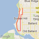 Ballard 5K Run & Walk route map