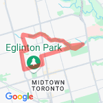 Through Sherwood Park and northern Ravine route map