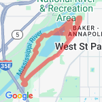 Lilydale-13 run route map