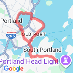 Shortest Cape around back bay cove and back route map