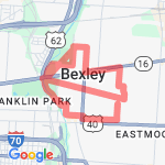 central , north bexley  route map