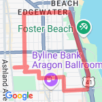 Beach Run route map