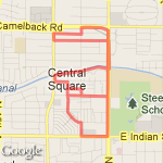 5.24 miles route map