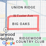 Strong to Neva to Foster and back route map