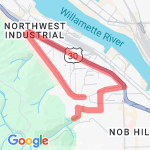 industrial run route map