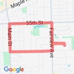 3 miler  route map