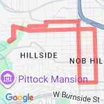 evening Walk route map