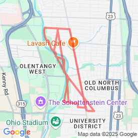 Run My Route - Running Map 4.3 mi. olent trail. north