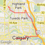 home, nose creek, BHE route map