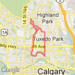 10 km - home, river, 10th, home route map