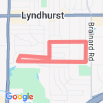 Extended walk route map