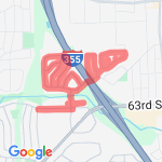 The other side of Walnut route map