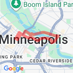 Downtown short - U of M bridge route map