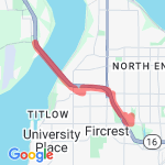 Narrows Bridge route map