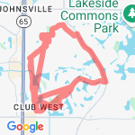 5 mile jog route route map