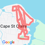 Little Magothy  route map