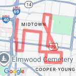 Slow run w Kelly route map