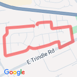 Neighborhood trek route map